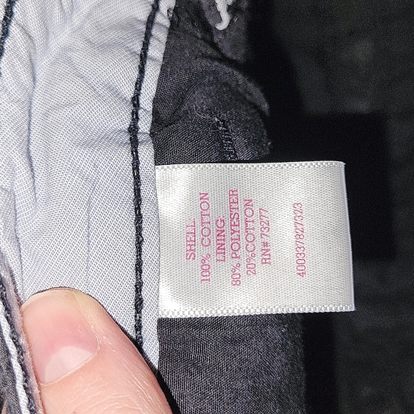 EUC SO Chino shortie shorts in perforated black, sz 1 - Picture 4 of 6